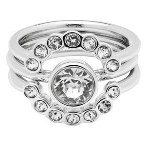 Ted Baker Cadyna Concentric Swarovski Crystal Stacking Ring
